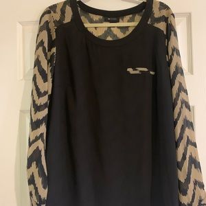 Sheer chevron blouse